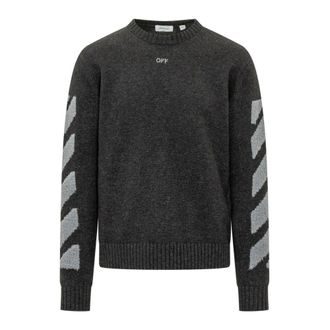 Off-white Heren, Truien, Zwart, Maat: XS Katoen