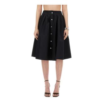 Moschino Midi Skirts, female, Black, Size: S Gonna