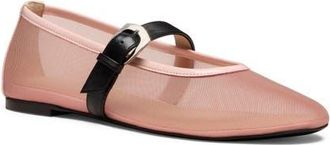 Stuart Weitzman Sai Bareitall Mary Jane in Light Pink/Black at Nordstrom, Size 6.5