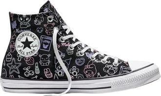 Converse Hello Kitty Chuck Taylor All Star HI - Dames - Schoenen - Zwart - Maat: 41 EU Synthetisch