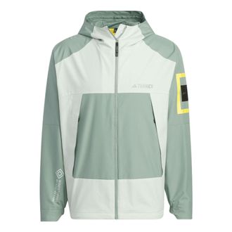 adidas x National Geographic Windstopper Gore-Tex Jacket Asia Sizing Silver Green IS9507