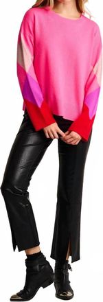 Lisa Todd Power Surge Sweater In Neon Pink