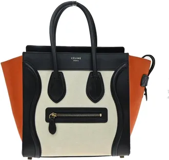 Celine Tricolor Luggage Canvas And Leather Multicolour Canvas Handbag (Pre-Owned)