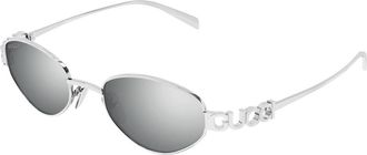 Gucci GG1935S 004 Womens Sunglasses Silver Size 47 - Free RX Lenses - Free RX Lenses