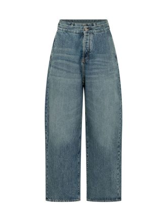 The Attico Navy High Rise Jeans