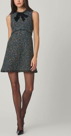 Shoshanna Alicia Downing Tweed Dress in Jet Multi at Nordstrom, Size 10