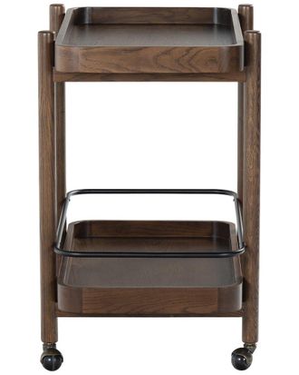 Safavieh Couture Krystof Wood 2 Shelf Bar Cart