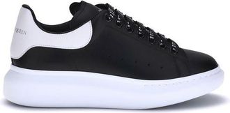 Alexander McQueen Black Calf Leather Bos Taurus Platform Mens Sneakers