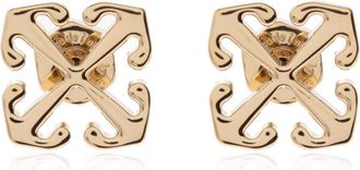 Off-white Messing oorbellen - Dames - Oorbellen - Geel - ONE Size - Accessoires