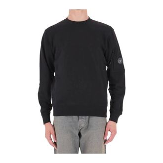 C.P. Company Felpa girocollo Diagonal Raised Fleece - - Sweatshirts & Hoodies - Uomo - Nero - S