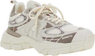 Axel Arigato Womens Beige Sneakers With Chunky Sole And Logo Calf Trainers