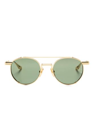 Dita Eyewear pilot-frame sunglasses - unisex - Metal/22kt Yellow Gold - 50