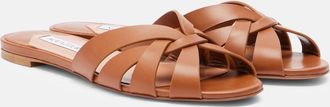 Aquazzura Copacabana leather slides