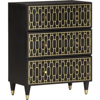 vidaXL Armario Auxiliar Madera Maciza De Mango 60x33x75 Cm Vidaxl