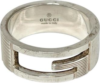 Gucci Silver Silver 925 Band Ring (Pre-Owned)