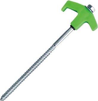 No Brand Estacas De Rosca Para Tienda De Campa&ntilde;a - Estacas De Tierra Con Tornillo - Montaje De Tienda De Campa&ntilde;a - Brillan En La Oscuridad - 20 Cm - Verde