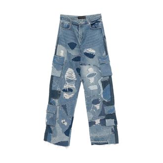 Who Decides War by Ev Bravado Heren, Jeans, Blauw, Maat: W32