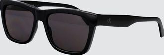 Calvin Klein Jeans Occhiali da sole aviatore in acetato con monogramma