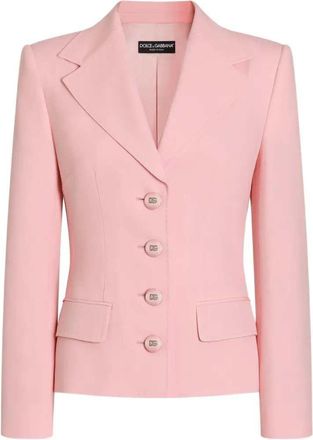 Dolce & Gabbana Giacca monopetto in twill stampato di Dolce & Gabbana