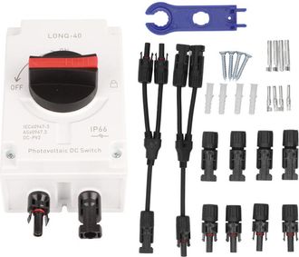 OEM Aislador Fotovoltaico De Cc, Interruptor Solar Ip66, Impermeable, Aislado Para Autocaravana, Alimentado Por 1200 V 32 A, 4p 2 En 1