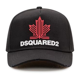 Dsquared2 Baseball Cap Gabard - unisex - Petten - Zwart - ONE Size - Katoen - Accessoires