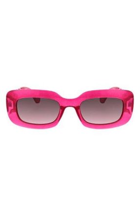 BCBGeneration 49mm Twist Oval Sunglasses in Pink at Nordstrom Rack