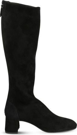 Aquazzura Saint Honore Boot 50 - Dames - Laarzen met Hak - Zwart - 41 EU - Leer - Schoenen