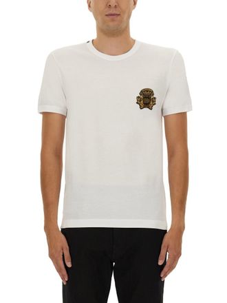 Dolce & Gabbana Bee And Crown Embroidered T-Shirt
