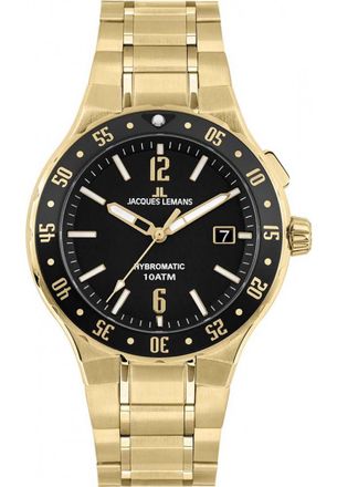 Jacques Lemans 1-2109J Mens Hybromatic Watch - Gold - One Size