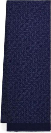 Ferragamo Scarfs Navy - male - Ferragamo - Winter Scarves - Blue - ONE SIZE - Accessories