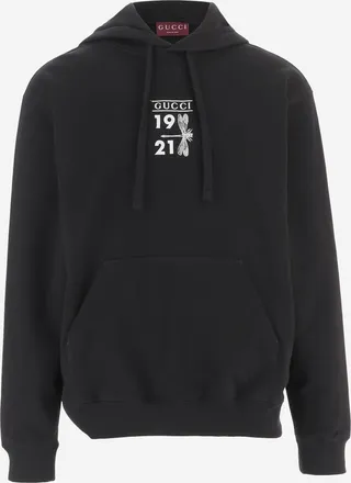 Gucci Mens Sweatshirt Black Cotton Sweatshirts Sweater