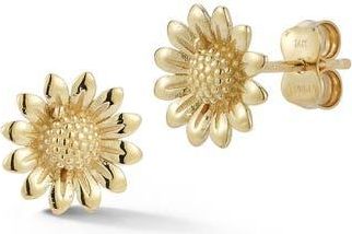 Ember Fine Jewelry Sunflower Stud Earrings in Gold at Nordstrom Rack