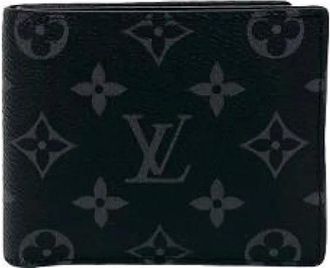 Louis Vuitton Pre-owned Wallets, male, Black, Size: ONE SIZE Pre-owned Portefeuille Marco NM Monogram Eclipse Wallet