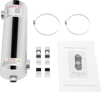 OEM Intercambiador De Calor Para Piscinas, 60 Kw De Potencia, Acero Inoxidable Ss304, Color Plata