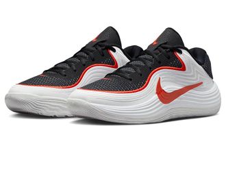 Nike Precision 8 Low Mens Shoes Black/Picante Red/White : 11.5 D - Medium, Textile