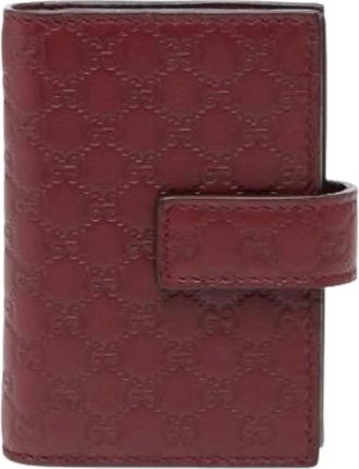 Gucci Pre-owned Wallets, female, Red, Size: ONE SIZE Pre-owned Leather Wallet