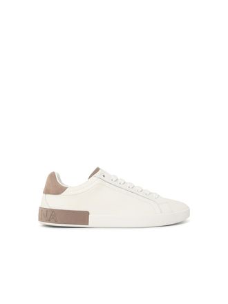 Dolce & Gabbana Portofino witte leren sneakers