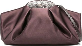 Giuseppe Zanotti Crystal-embellished Silk Clutch