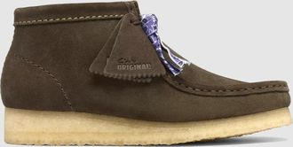 Clarks Mocassins Wallabee Boot Dark Olive Suede
