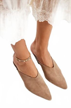 Free People Stellar Mule Sandal In Faded Saddle Suede