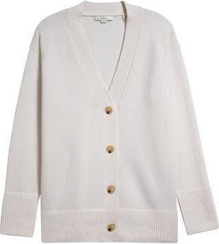 Vince Weekend Wool & Cashmere Cardigan in Off White at Nordstrom Rack, Size X-Large