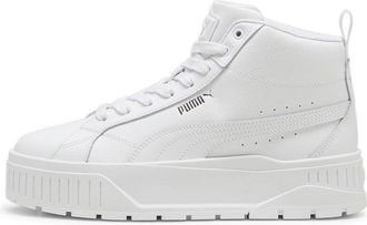 Puma Womens Karmen II Mid Sneakers, White Silver Metallic, 5.5 UK