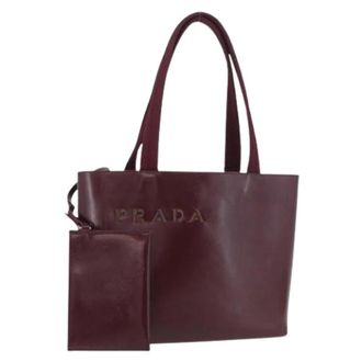 Prada Pre-owned Tote Bags, female, Red, Size: ONE SIZE Pre-owned Vintage Tote Bag