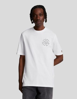 Lyle & Scott Lyle And Scott Mens Stamp T-Shirt - White - Size: 38