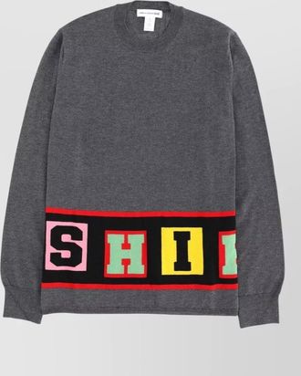 Comme Des Gar&ccedil;ons crewneck knitted sweater