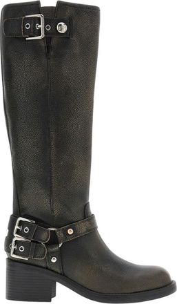 Guess Matley Boot - Dames - Hoge Laarzen - Zwart - 40 EU - Leer - Schoenen