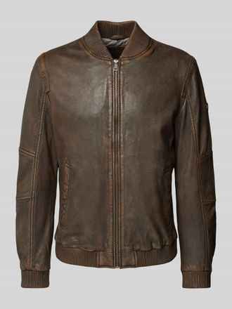 Mauritius Jacke in Leder-Optik Modell Erros in Mittelbraun, Gr&ouml;&szlig;e XL