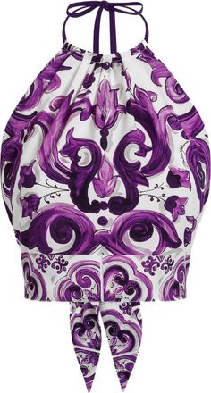 Dolce & Gabbana Top In Seta Elasticizzata-Donna