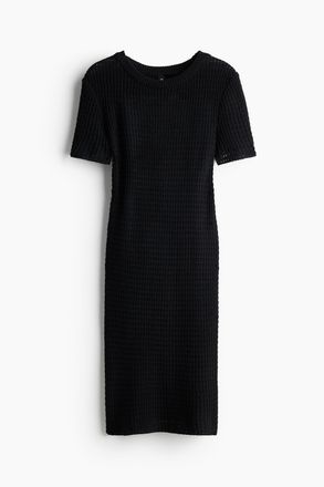 H&M Strickkleid - Schwarz