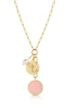 Thatch Paradiso Necklace in Pink Jade at Nordstrom